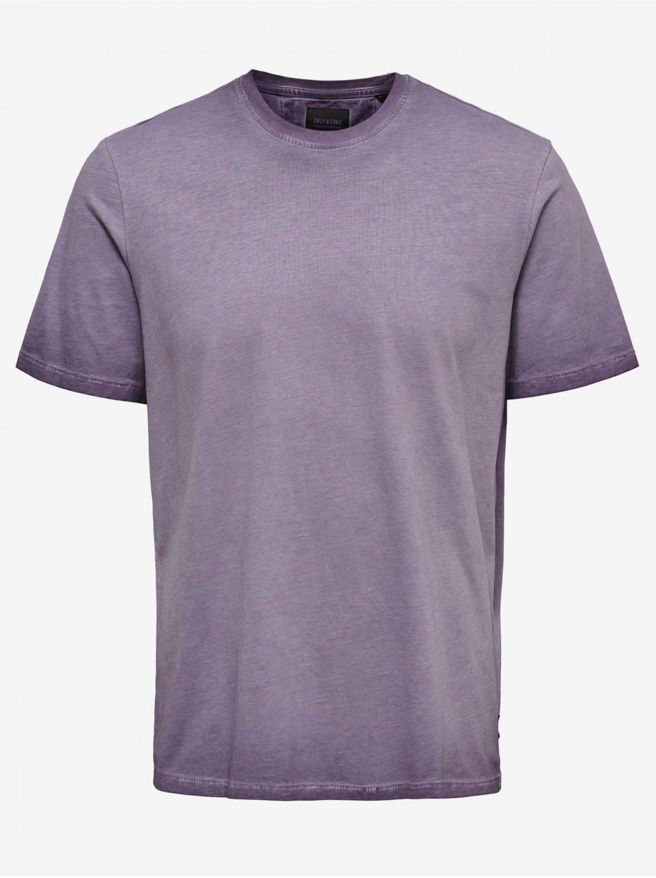Fialové basic tričko ONLY & SONS Millenium - muži