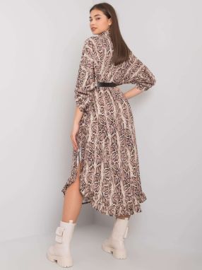 Beige patterned dress by Valdosta OCH BELLA