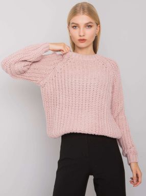 RUE PARIS Light pink knitted sweater