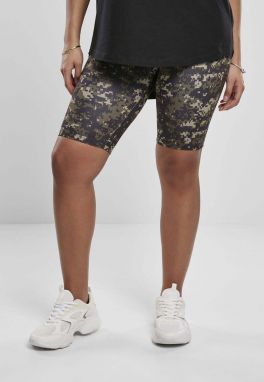 Women's High Waist Camo Tech Cycle Shorts in Wooden Digital Camouflage