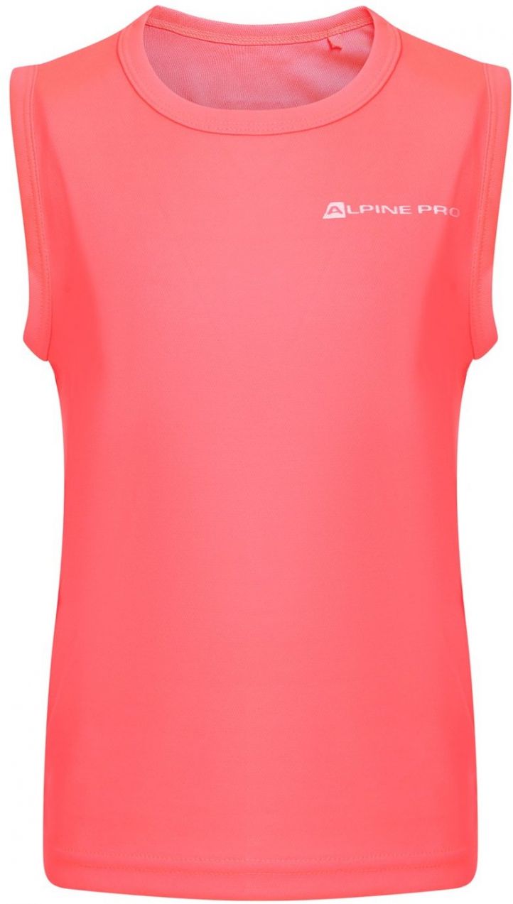 Kids quick-drying tank top ALPINE PRO SCODO diva pink