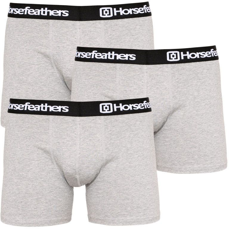3PACK Mens Boxers Horsefeathers Dynasty Heather Gray