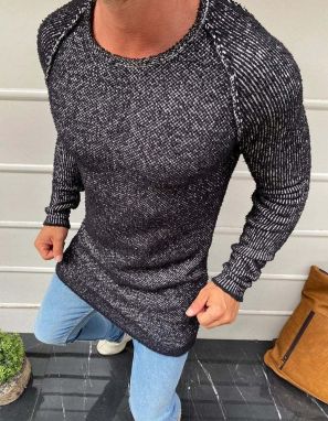 Black men's sweater WX1583