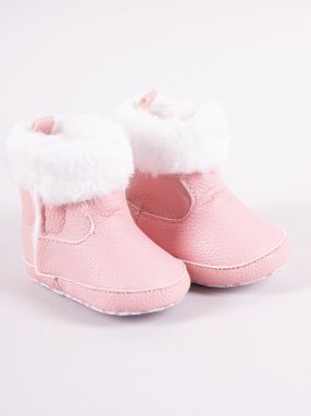 Detské zimné topánky Yoclub Yoclub_Velcro_Strappy_Girls'_Boots_OBO-0185G-0500_Pink