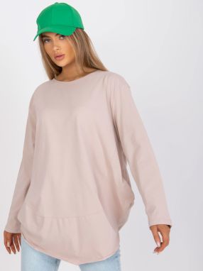 Casual, beige cotton blouse Renata