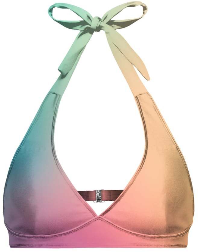 Aloha From Deer Dámsky Farebný Ombre Halter Neck Bikini Top BTH AFD199