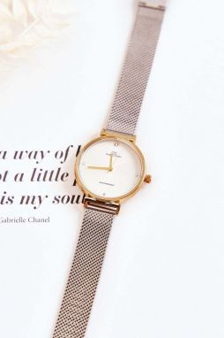 Giorgio & Dario women's waterproof watch with Gold Silver bracelet