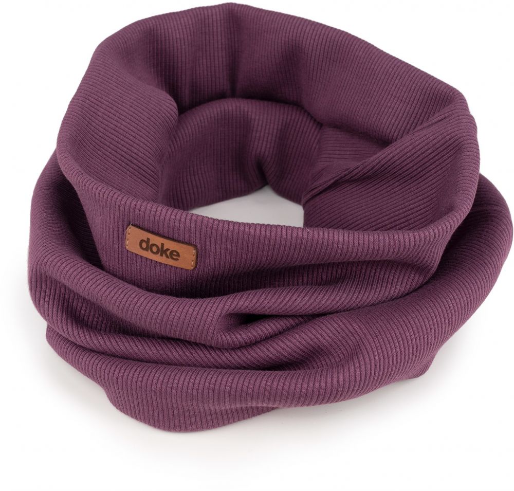 Cotton DOKE neck warmer organic violet