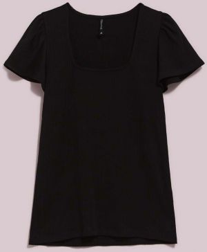 WOMEN'S T-SHIRT L-TS-4074 BLACK