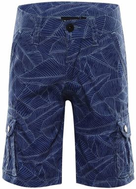 Kids shorts with pockets ALPINE PRO SOLEYO INDIGO BLUE