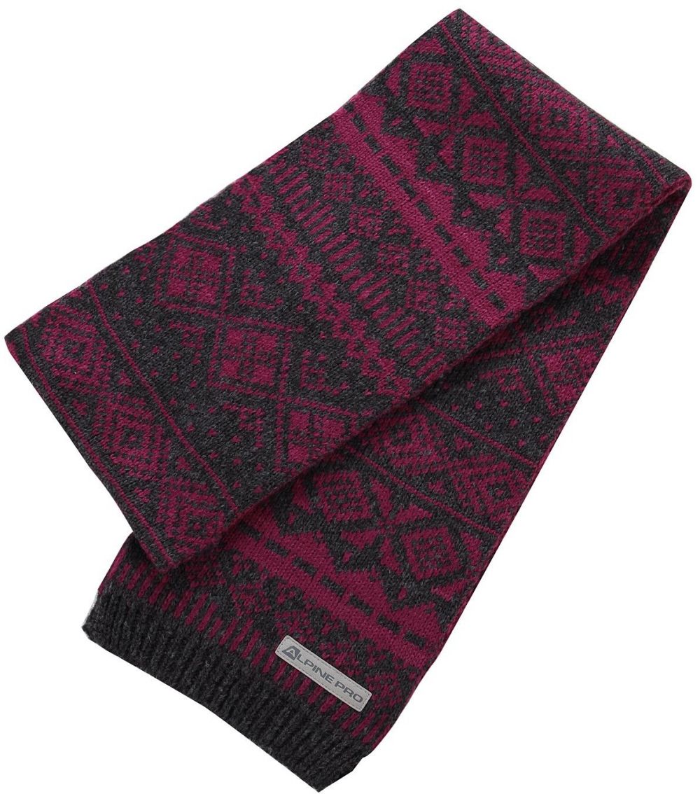 Knitted scarf ALPINE PRO LERME fuchsia
