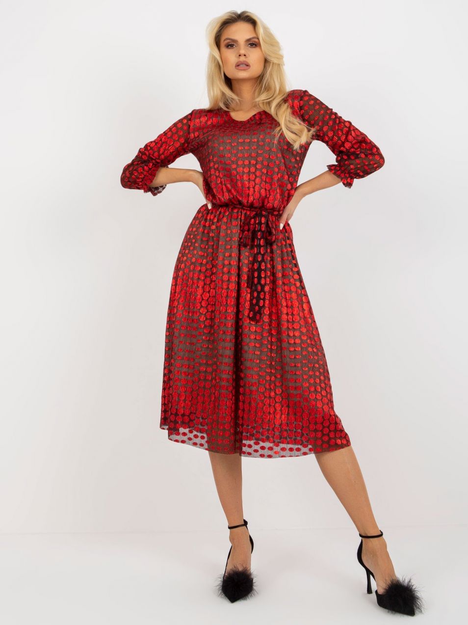 Dámske šaty Fashionhunters Red
