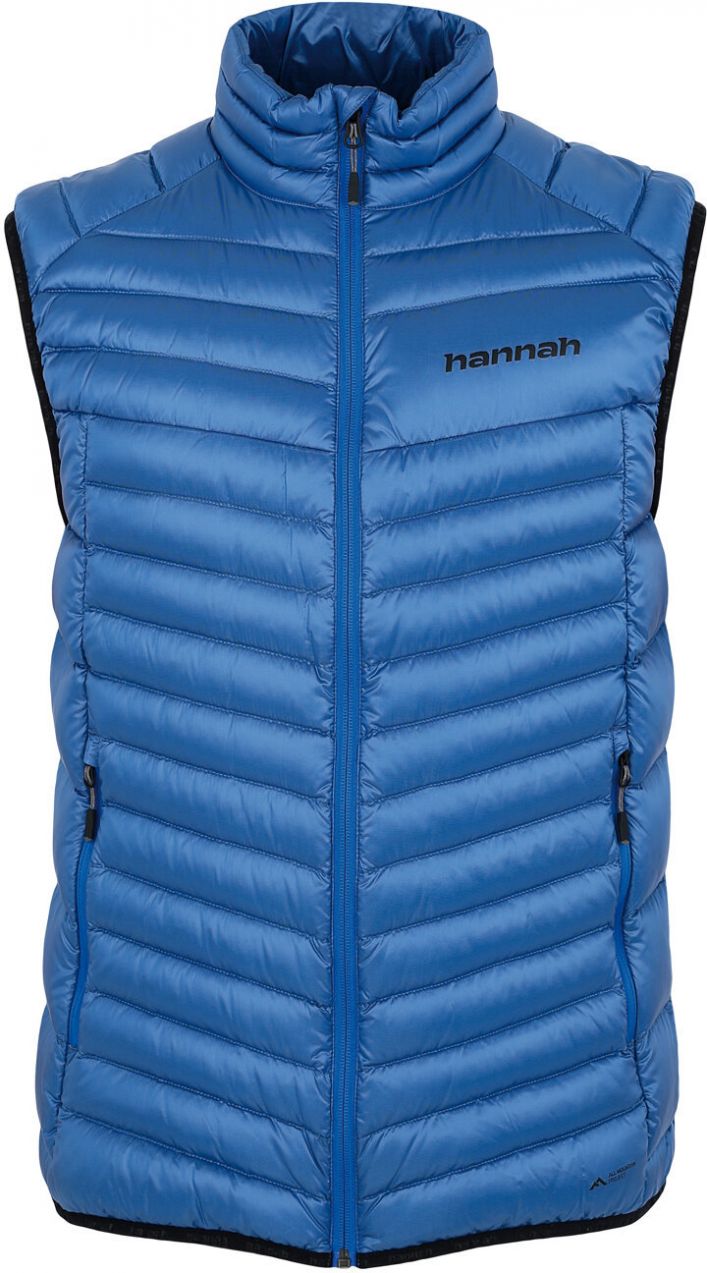 Men's insulation down vest Hannah ADARE princess blue stripe