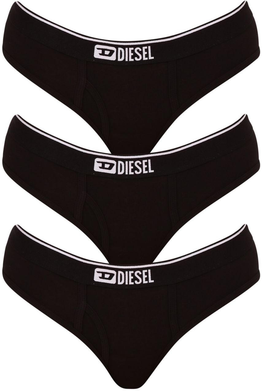 Diesel Nohavičky - UFPN-OXYS-THREEPACK UNDERPANTS čierne