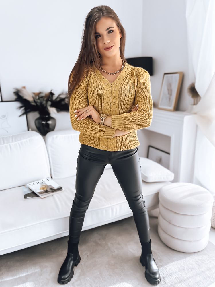 Women's sweater CANDIS yellow Dstreet