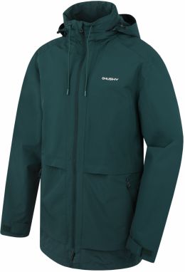 Men's hardshell coat HUSKY Nevr M dk. putting green