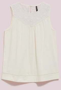 LADIES TOP L-TS-4080 OFF WHITE