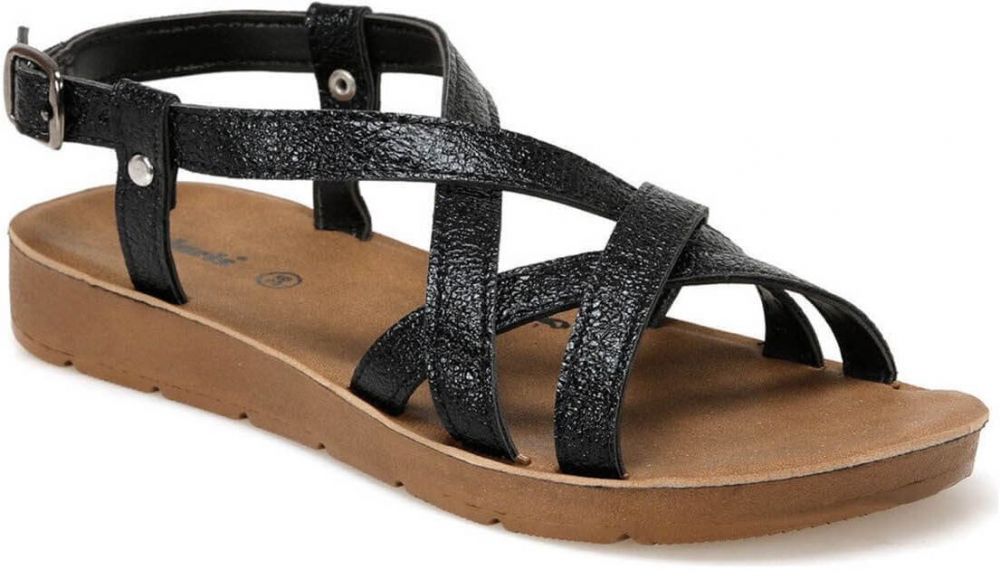 Polaris  91.313611.z Black Woman Sandals