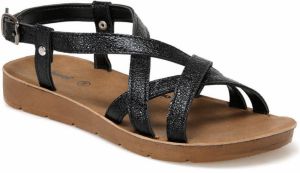 Polaris  91.313611.z Black Woman Sandals