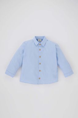 DEFACTO Regular Fit Oxford Košeľa s Dlhým Rukávom