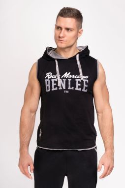 Lonsdale pánska bezrukávová mikina s kapucňou, regular fit
