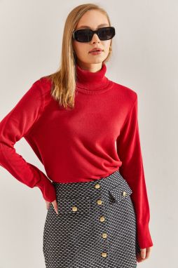 Bianco Lucci Women's Turtleneck Knitwear Sweater