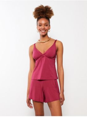 LC Waikiki V-Neck hladká sada dámskych plaviek