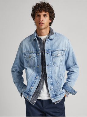 Svetlomodrá pánska džínsová bunda Pepe Jeans Pinners