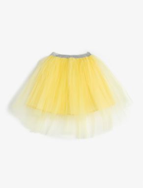 Koton Tutu Skirt with Elastic Waist, Layered Lined.