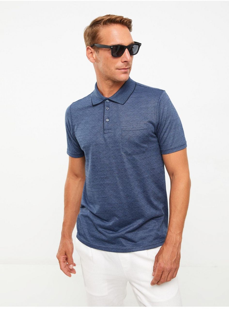 LC Waikiki pánske polo tričko s krátkym rukávom so vzorovaným pique.