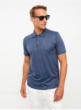 LC Waikiki pánske polo tričko s krátkym rukávom so vzorovaným pique.