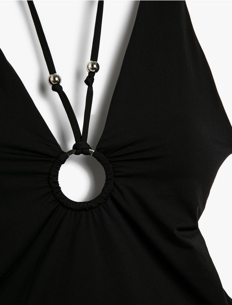 Koton Strap Swimsuit Window Detail Metal Accessory Bead Detail
