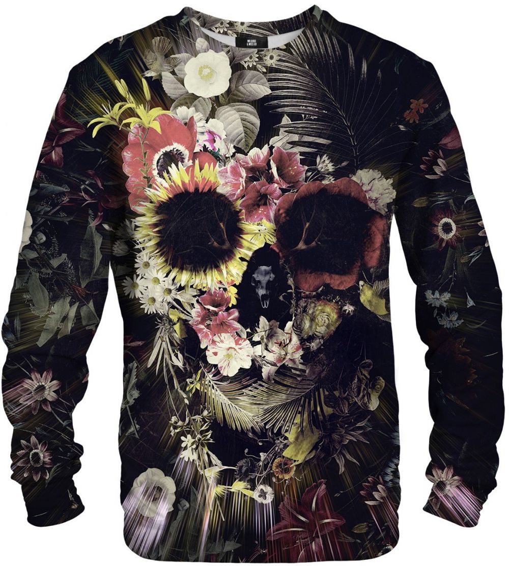 Dámsky sveter Mr. GUGU & Miss GO Floral Skull