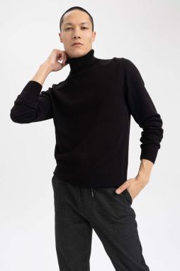 DEFACTO Slim Fit rolákový úplet pulóver