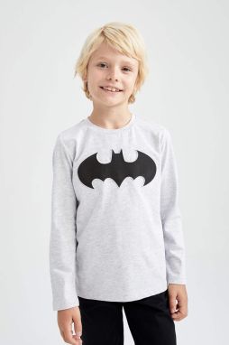 DEFACTO Regular Fit Tričko s dlhým rukávom s licenciou Batman
