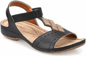 Polaris  91.157364.z Black Woman Sandals