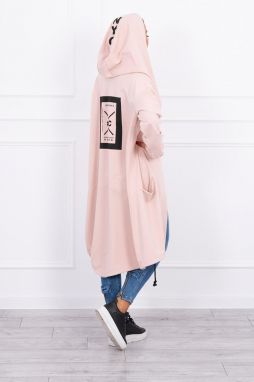 Oversize Hooded Worm Dark Powder Pink