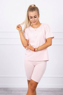 Set top+leggings powder pink
