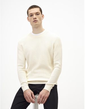 Biely basic sveter Celio Tepic