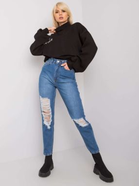 Blue torn mom jeans Kessy RUE PARIS