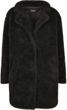 Women's Oversized Sherpa Coat Black
