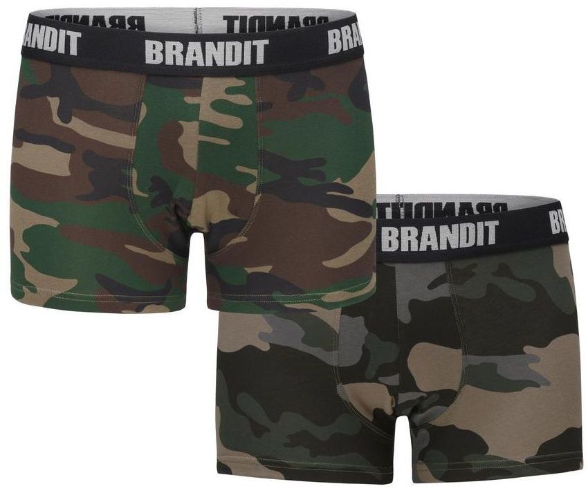 Men's Boxer Shorts Logo 2 Pack Forest Camouflage/Dark Camouflage