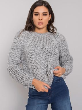 RUE PARIS Classic gray sweater