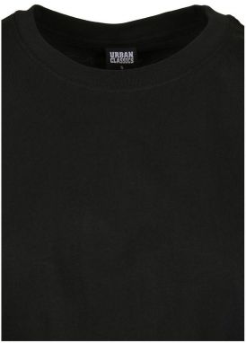 Women's T-shirt with extended shoulder black