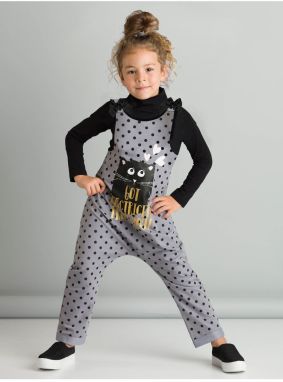 Dievčenský set Denokids CFF-21S1-317/Gray/Black
