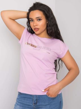 Light purple plus size t-shirt