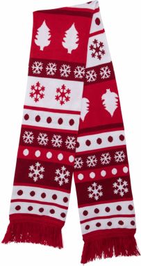 Christmas dotted scarf red/white