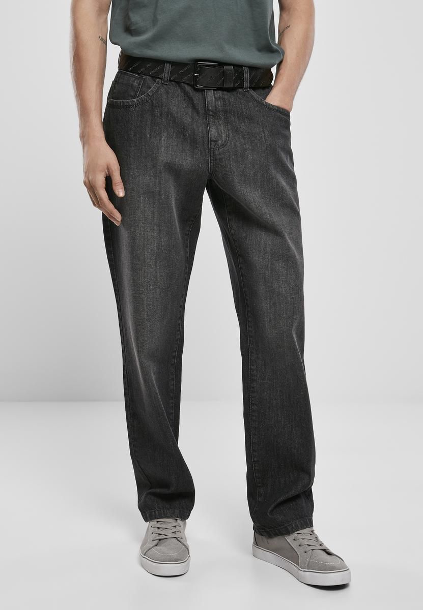 Men's Loose Jeans Black/Washed