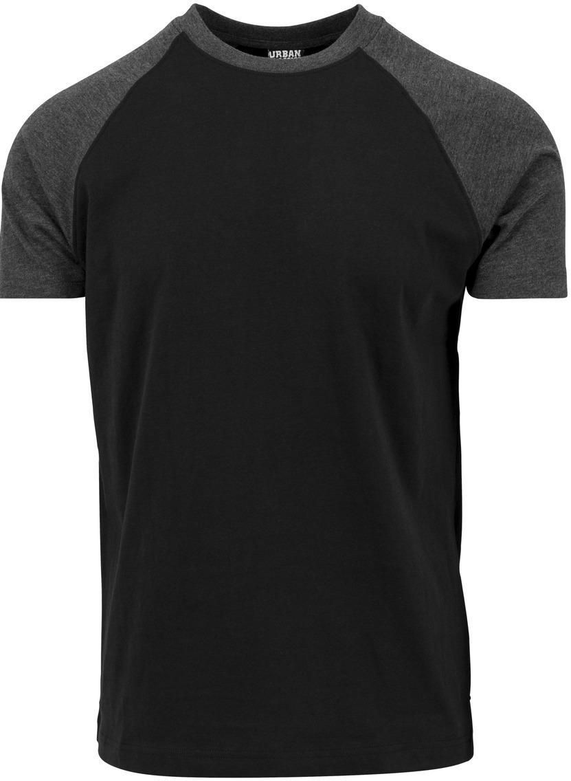 Raglan contrasting t-shirt blk/cha