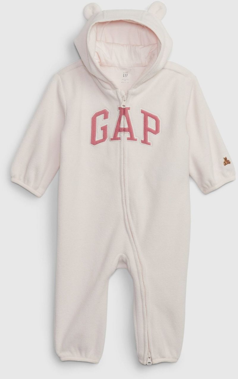 Detský fleecový overal GAP s logom - Dievčatá